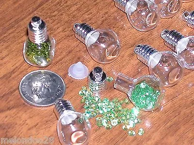 1 Glass Little Cube Bottle Miniature Wholesale Jewelry Making Vial Locket Charm • $2.07