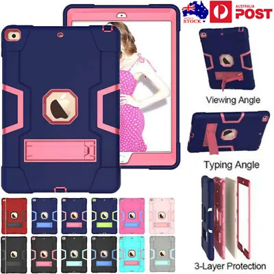 $26.49 • Buy For IPad 5/6/7/8/9/10th Gen Mini Air Pro Kids Shockproof Heavy Duty Case Cover