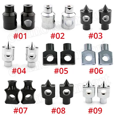 Motorcycle 1  Inch Handlebar Risers For Harley Dyna Softail Sportster 883 1200 • $31.82