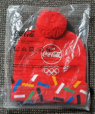 🔶️coca Cola 2021 Olympic Team Beanie Rare Coke Ski Snowboard Retro • £15.62