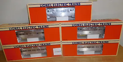 LIONEL #19109 To #19113 SANTA FE 15'' ALUMINUM PASSENGER 5 CAR SET TRAIN O SCALE • $499.95