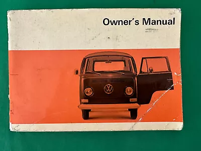 Vintage 1968 VW Volkswagen Type 2 Transporter Van Bus Owners Instruction Manual • $99.99