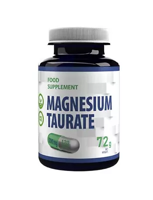 Magnesium Taurate - 500mg Cardiovascular Health 120 Capsules • £21.59