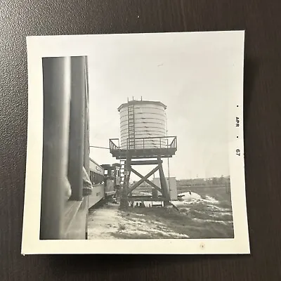 Pioneer City Florida Train & Water Tower 1960s B&W Vintage Photo T2 • $12.99