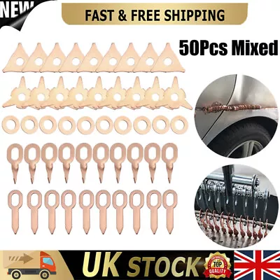 50Pcs Mixed Assorted Dent Pulling Washers Pads Replacement For Spotter Welder UK • £9.39