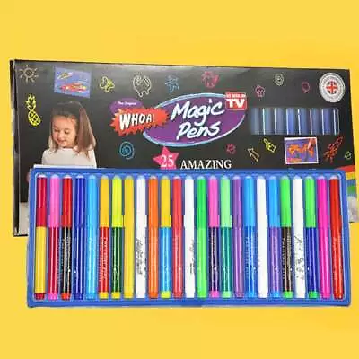 25 Amazing Magic Pens Lettering Coloured 3D Art Craft Supplies For Kids Gifts • £15.79