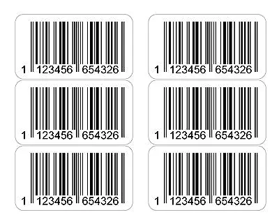 Your EAN Barcode Numbers Printed To Labels / Stickers - No EAN Codes Provided 40 • £4.05