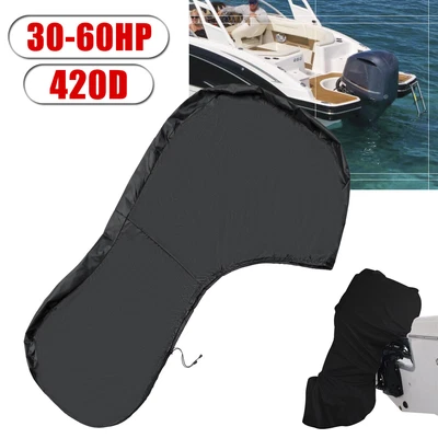 $43 • Buy Full Outboard Boat Engine Motor Cover Dust Rain Protection Fit Up To 30hp-60hp