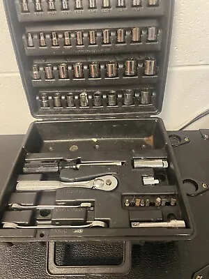 Vintage Craftsman 53pc 3/8  Drive Sae/metric Mechanics Tool Set #33653 (tl495) • $65