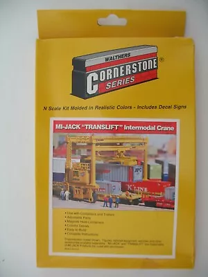 Walthers Cornerstone N Scale Kit 933-3122: Mi-Jack Translift Intermodal Crane • $29