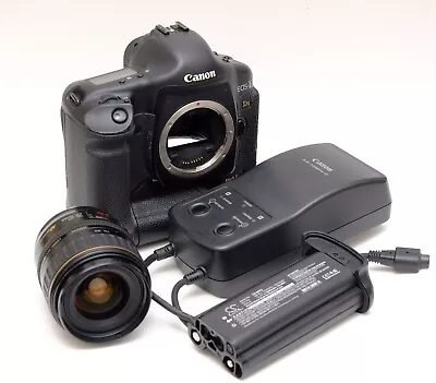 Canon EOS 1Ds Mark II 16.7 MP Digital SLR Camera 28-80mm Lens NC-E2 Charger • $227.33