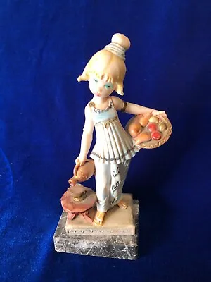 Vintage Signed Simonetti Depose Italy Figurine Tall Statue 441 Roman Girl Lady  • $26.90