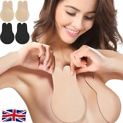 £3.40 • Buy Silicone Nipple Cover Adhesive Breast Lift Up Tape Push Up Invisible Bra UK