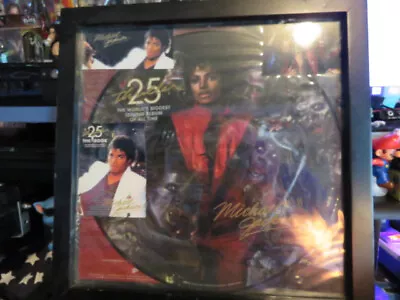 Michael Jackson Thriller Album MT .1982 Pic. Vinyl Album  Framed 33 1/2 • $400