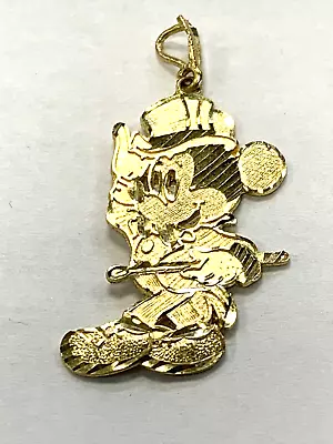 14k  YELLOW GOLD  MICKEY MOUSE PENDENT  ESTATE • $258