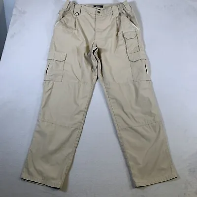 5.11 Tactical Cargo Pants Mens Size 32x32 Khaki Brown Work Wear Outdoors U43 • $17.46