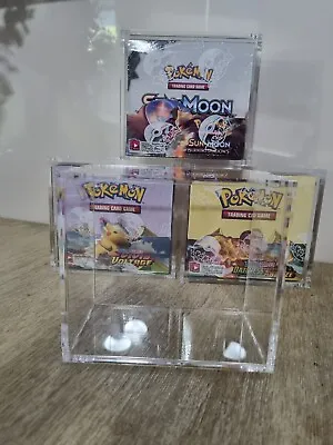 $36 • Buy Pokemon - Clear Acrylic Booster Box Protector - Suits Modern Boxes  - Brand New