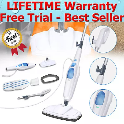 Steam Mop Cleaner For HardwoodTileLaminate FloorsGlassFabric4.8m Power Cord • $52.50