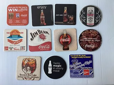 11S 11 Different  Coke Cola  Australian  Issues Soft Drink COASTERS • $5