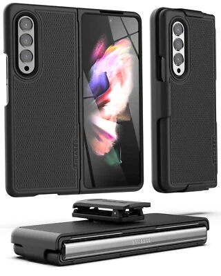 $19.99 • Buy Samsung Galaxy Z Fold 3 Belt Clip Case, Slim Phone Case With Holster