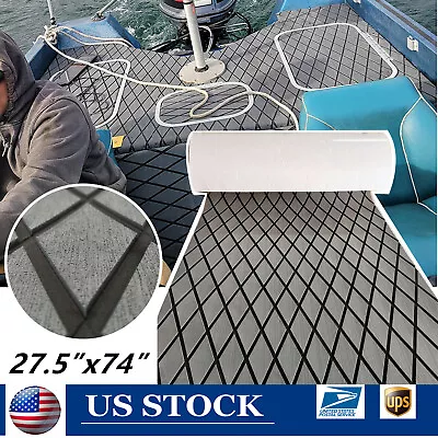 EVA Foam Boat Flooring Sheet Marine Sea Decking Carpet  Dark Grey Diamond Type • $53.64