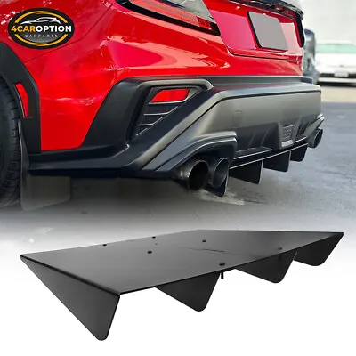 Universal Rear Diffuser Underbody Assembly 22x20 Inches Unpainted Black - ABS • $29.85