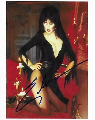 Elvira (Cassandra Peterson) Authentic Signed Color 8x10 Glossy Photo COA • $75