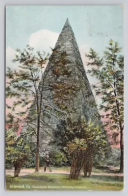 Confederate Monument Hollywood Cemetery Virginia 1909 Antique Postcard • $4.80