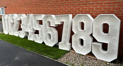 4ft Marquee Numbers And Letters TO BUY Made To Order - Large Light Up  LED • £150