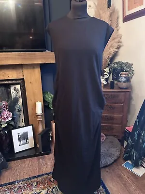 H M Jersey Maxi Dress Maternity Black Brand New • £10