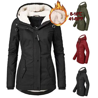 £17.68 • Buy Womens Padded Quilted Coat Hooded Jacket Ladies Winter Warm Outwear Overcoat