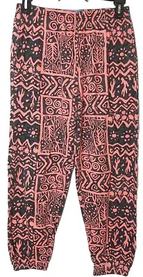 Vtg 80s 90s Baggy Pants Neon Orange Goobie Skate Surf Beach Hammer USA Large • $76