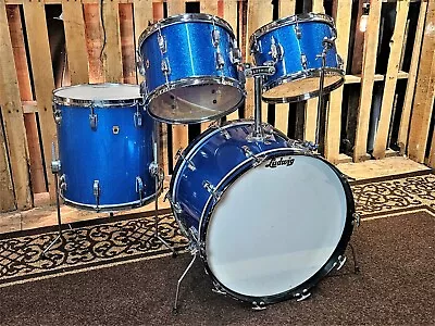 Vintage Ludwig Classic Hollywood In Sparkle Blue Pearl Late 60's-early 70's • $3300