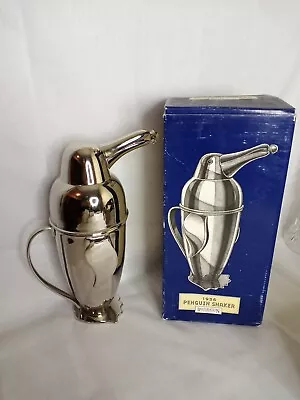 Vtg. 11 Restoration Chrome Metal Penguin Cocktail Shaker Barware Art Deco Style  • $89.99