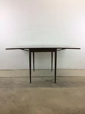 Mid Century Modern Drop Leaf Dining Table With 3 Leafs • $1150