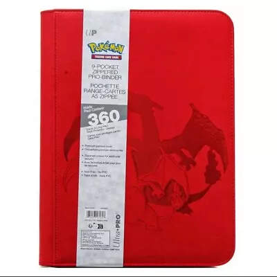 Ultra Pro Pokemon Elite Series Charizard 9-Pocket Zipped Binder 360 Card Album • £33.95