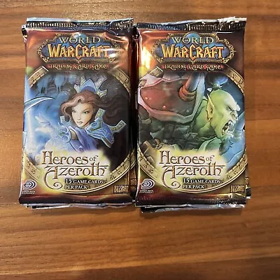 World Warcraft (WOW)  Heroes Of Azeroth  15-Card Sealed Booster Pack X1 • $8.49