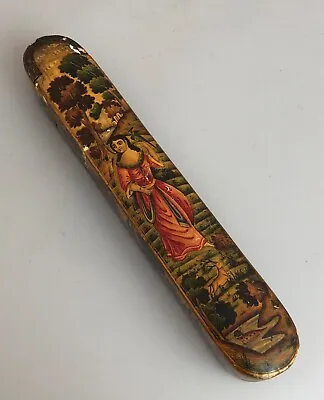 Antique Papier Mache Qajar Qalamdan (Pen Box) HBZX • $373.01