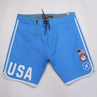 Hurley Phantom Swim Shorts Men Surf Trunks Stretch Beach Pants Board Shorts E531 • $22.95