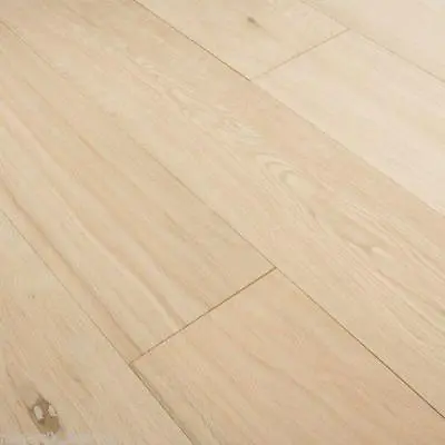 Unfinished Oak Engineered Flooring Real Oak Wood 20(6)mm Veneer 220mm Wide Board • £0.99