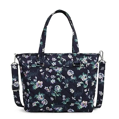 Vera Bradley Performance Twill Navy Garden Pattern Small Multi-Strap Tote • $69.95