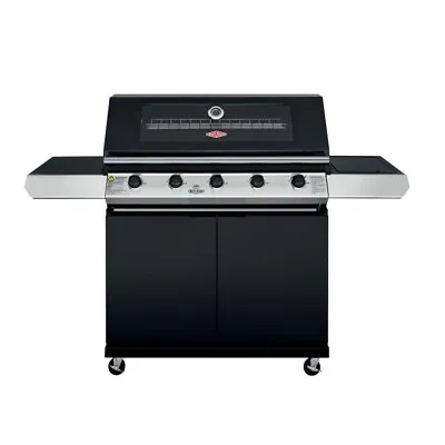 BeefEater 1200 Series 5 Burner Black BBQ - With Cabinet And Side Burner • $1690