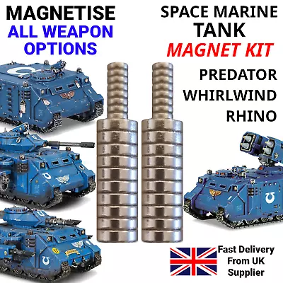 Space Marine Predator Rhino Whirlwind Magnet Kit Magnetise Magnetize Magnetizing • $14.94