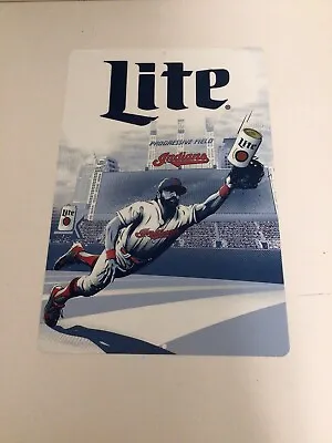 Miller Lite Indians MLB Beer Metal Tin Sign • $25