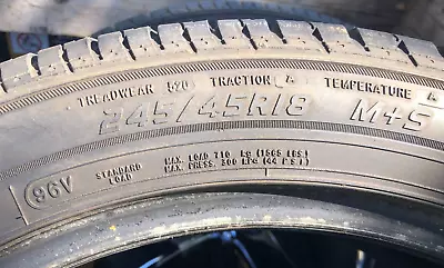 245/45 R18 96v Bsw Cooper Cs4 M/s Tire Mud And Snow Used Tires With 8/32 Depth • $80