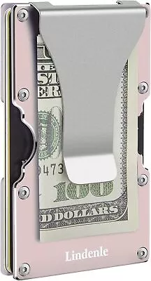Lindenle Minimalist Wallet Small Card Holder Slim Front Pocket Wallet RFID Block • $39.01