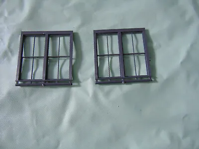 Grandt Line S Scale #4038B Double 4 Pane RGS Depot Style Window Lot Of 2 • $1.20