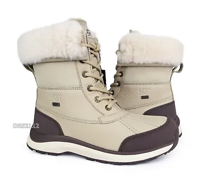 UGG Adirondack III Sand Leather Fur Boots Womens Size 5.5 *NEW* • $142.45