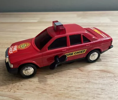Vintage YCT 6.5in Fire Chief Wind Up Car *RARE* Toy Working • $22.99