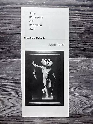 The Museum Of Modern Art Members Calendar Program April 1993  • $192